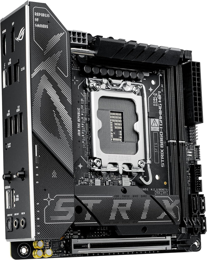 ASUS ROG STRIX B760-I GAMING WIFI Mainboard Sockel Intel LGA 1700 (Intel B760, Mini ITX, DDR5 Speich