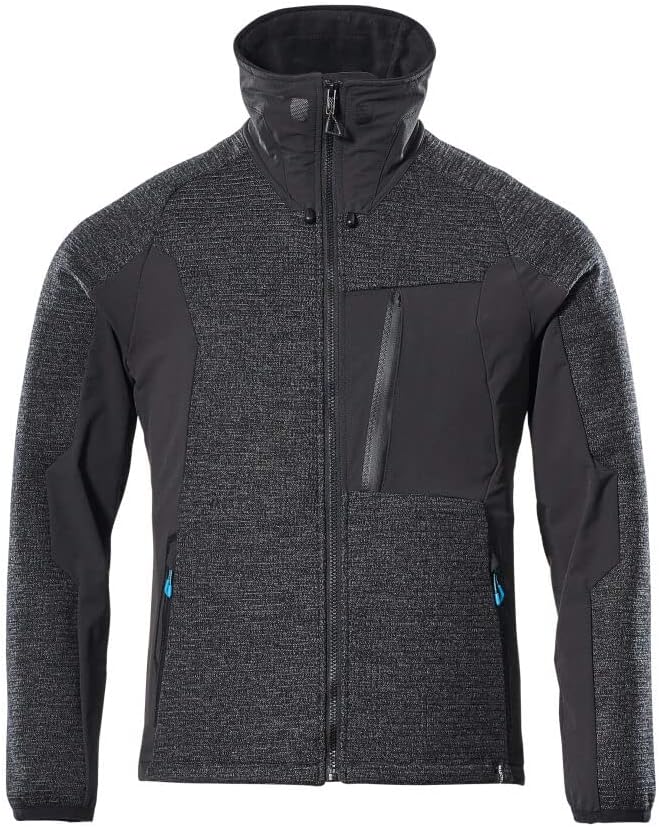 Mascot Jacke, Strick, mit Membran Strickjacke Grösse 4XL, Schwarz-meliert/Schwarz 4XL-5XL, 4XL-5XL