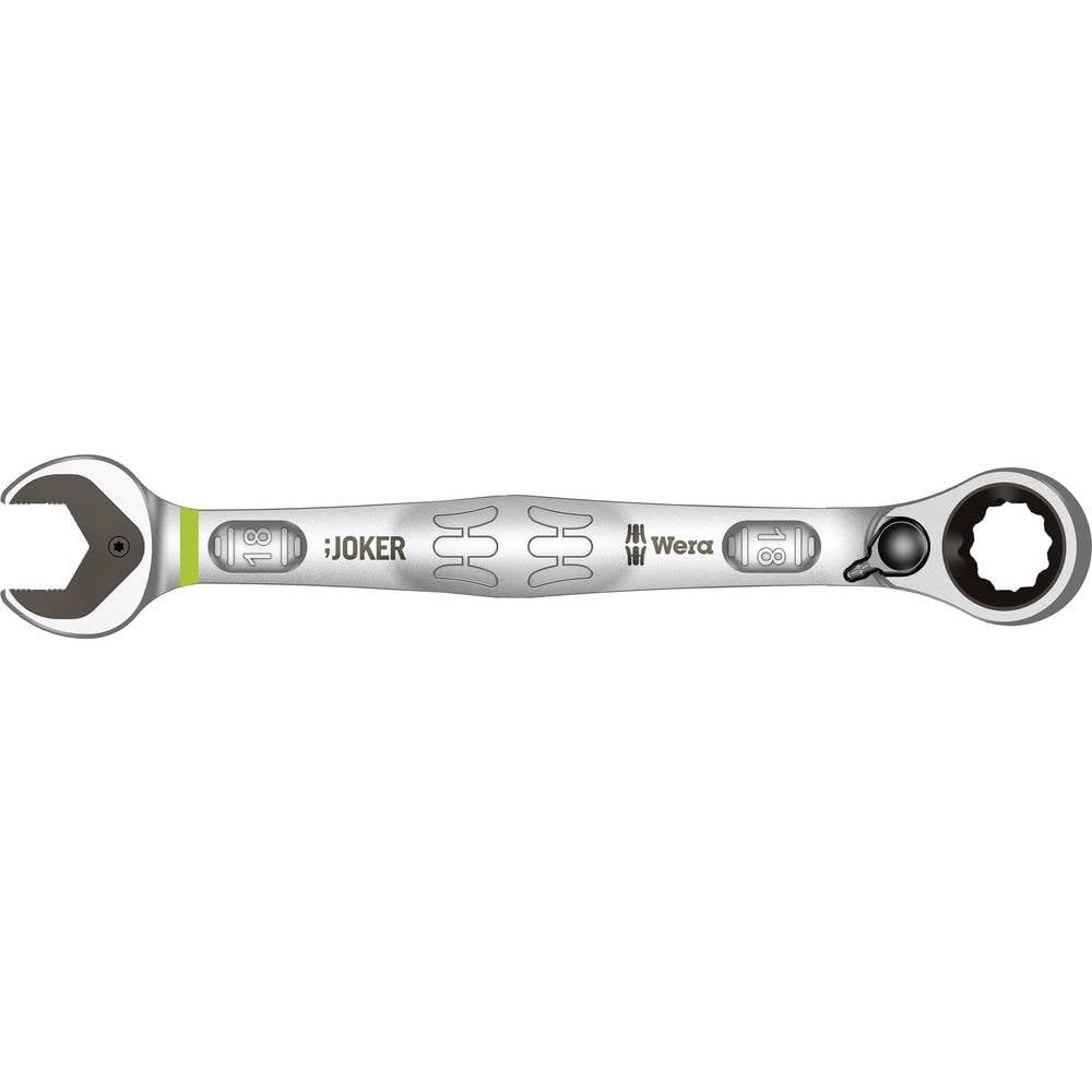 Wera Joker Switch Maul-Ringratschen-Schlüssel, umschaltbar, 18 x 234 mm, Leuchtgrün, 05020073001 18