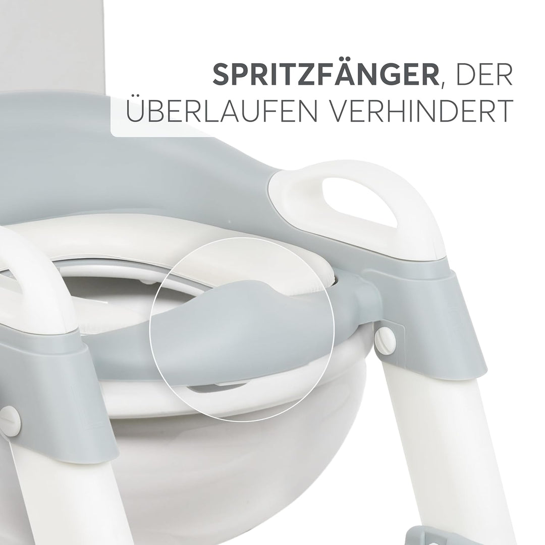 KikkaBoo Toilettensitz für Kinder mit Treppe LEA, Toilettentrainer, Zusammenklappbar & einstellbar,