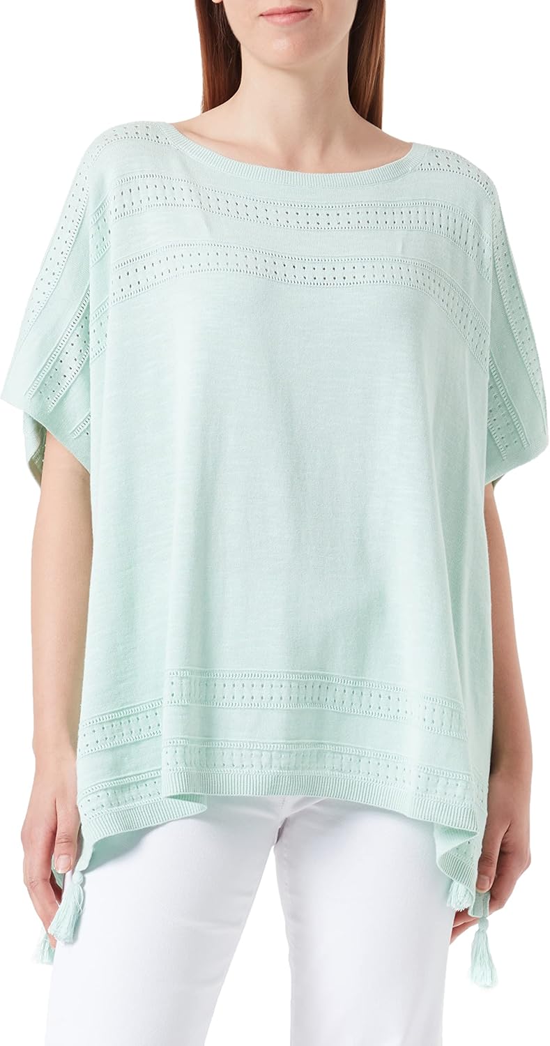 s.Oliver Poncho aus Viskosemix, Grün 6502