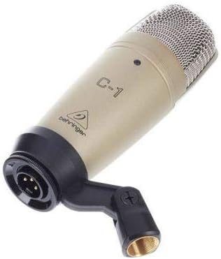Behringer C-1 Studio Kondensator Mikrofon & Stagg Mikrofonkabel High Quality - 3 Meter - 1x XLR Male