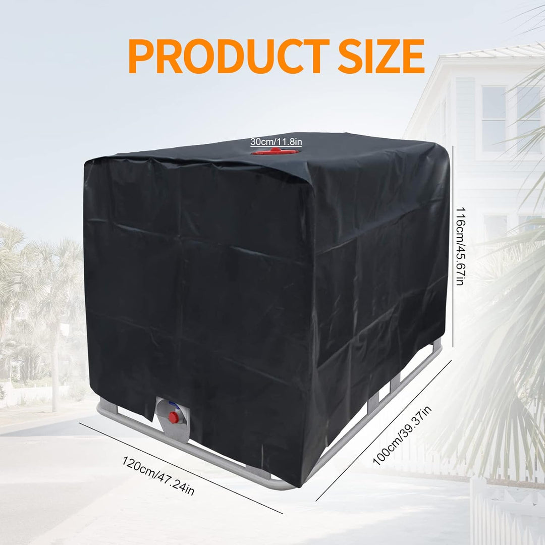 IBC Tank Abdeckung, Abdeckplane für Wassertank 1000L, IBC Container Cover, Abdeckplane Schutzhülle S