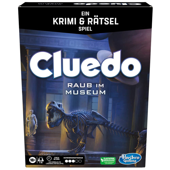 Hasbro Gaming Cluedo Raub im Museum, Krimi- und Rätselspiel mit einem ungeklärten Raub für bis zu 6