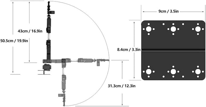 Pilipane Mechanischer 6DOF-Roboterarm, Servomotor-Manipulator Und Aluminiumarmkomponenten, Pädagogis