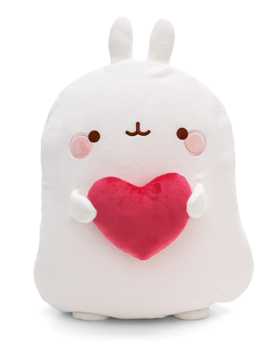 NICI NIC MOLANG Fleecedecke & Kuscheltier 2 in 1, Kuscheldecke Kinder und Erwachsene, weiss - Weiche