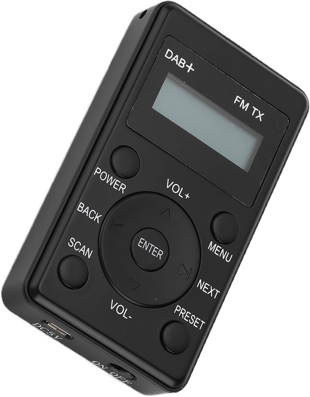 Tragbare DAB Radio, DAB/DAB+/UKW Radio, Digitales Clear Sound das Auto mit Kopfhörer,Taschenradio mi