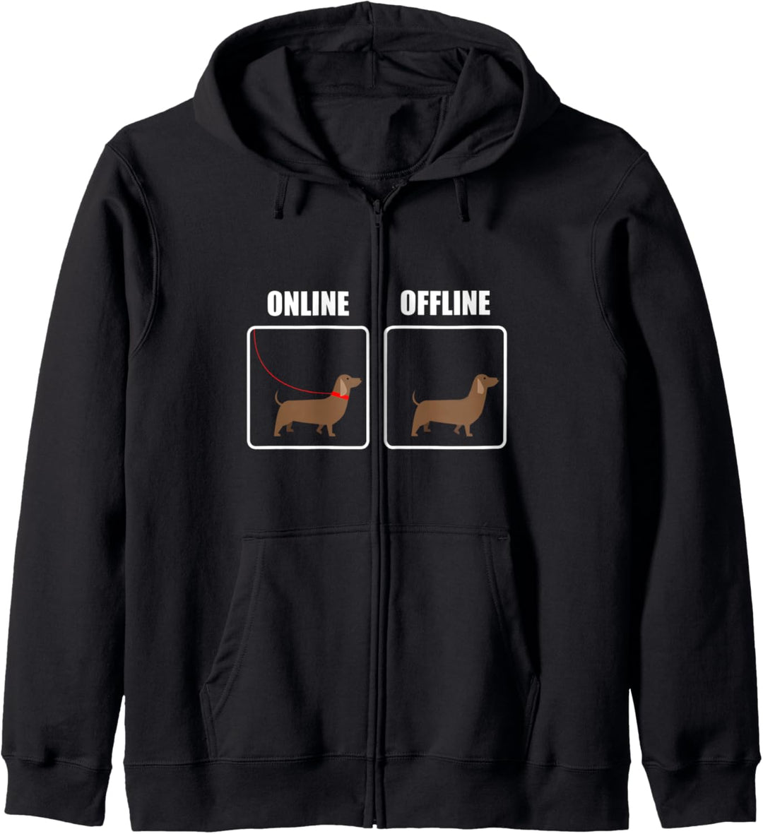 Dackel Teckel Hundefreund Hund Hunde Hunderasse Geschenk Kapuzenjacke