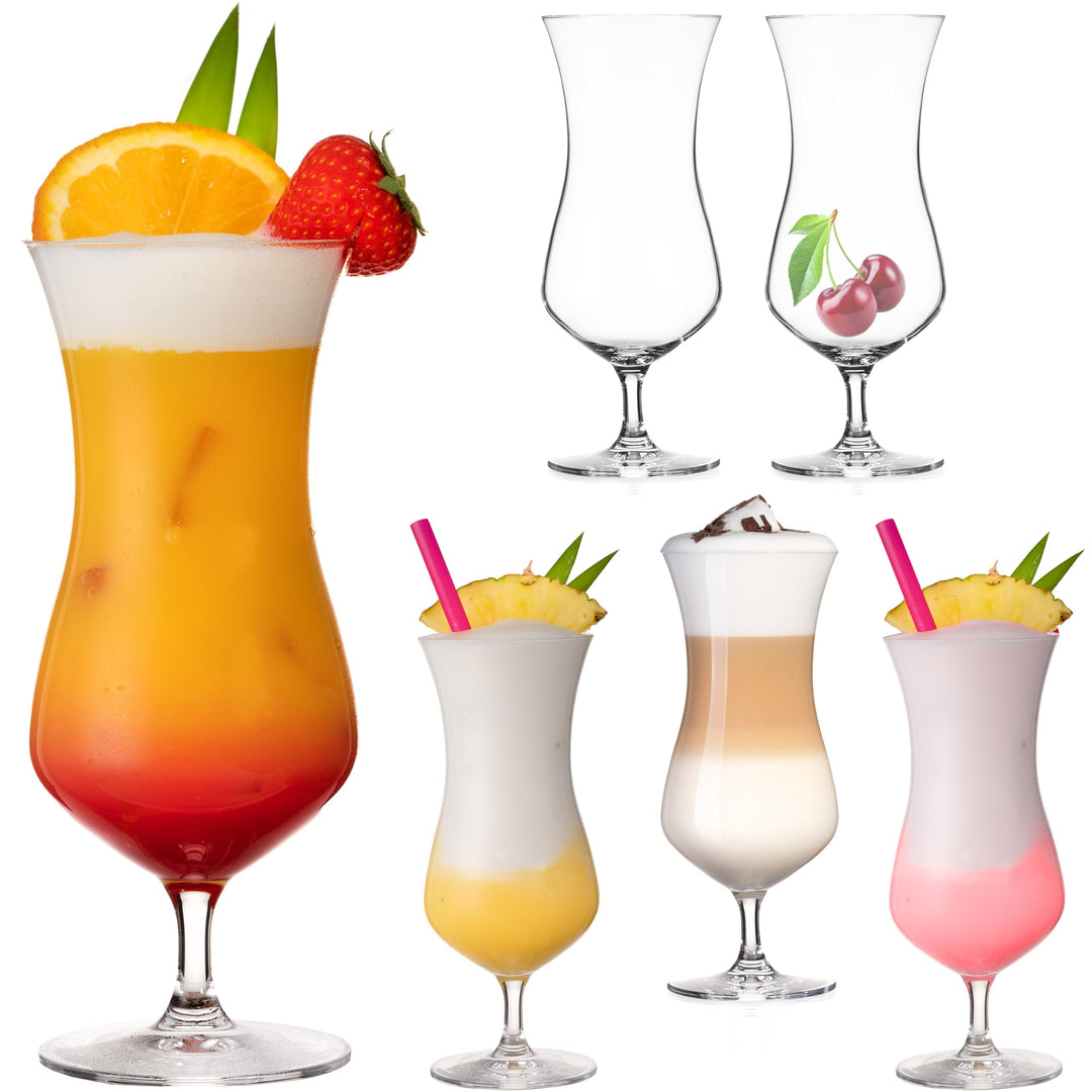 IMPERIAL glass Cocktailgläser 500ml aus Crystalline Glas Set 6 Stück Longdrinkgläser Eiskaffeegläser