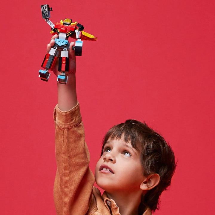 LEGO Creator 3in1 Super Robot 31124 Building Kit Featuring a Robot Toy, a Jet Airplane and a Dragon