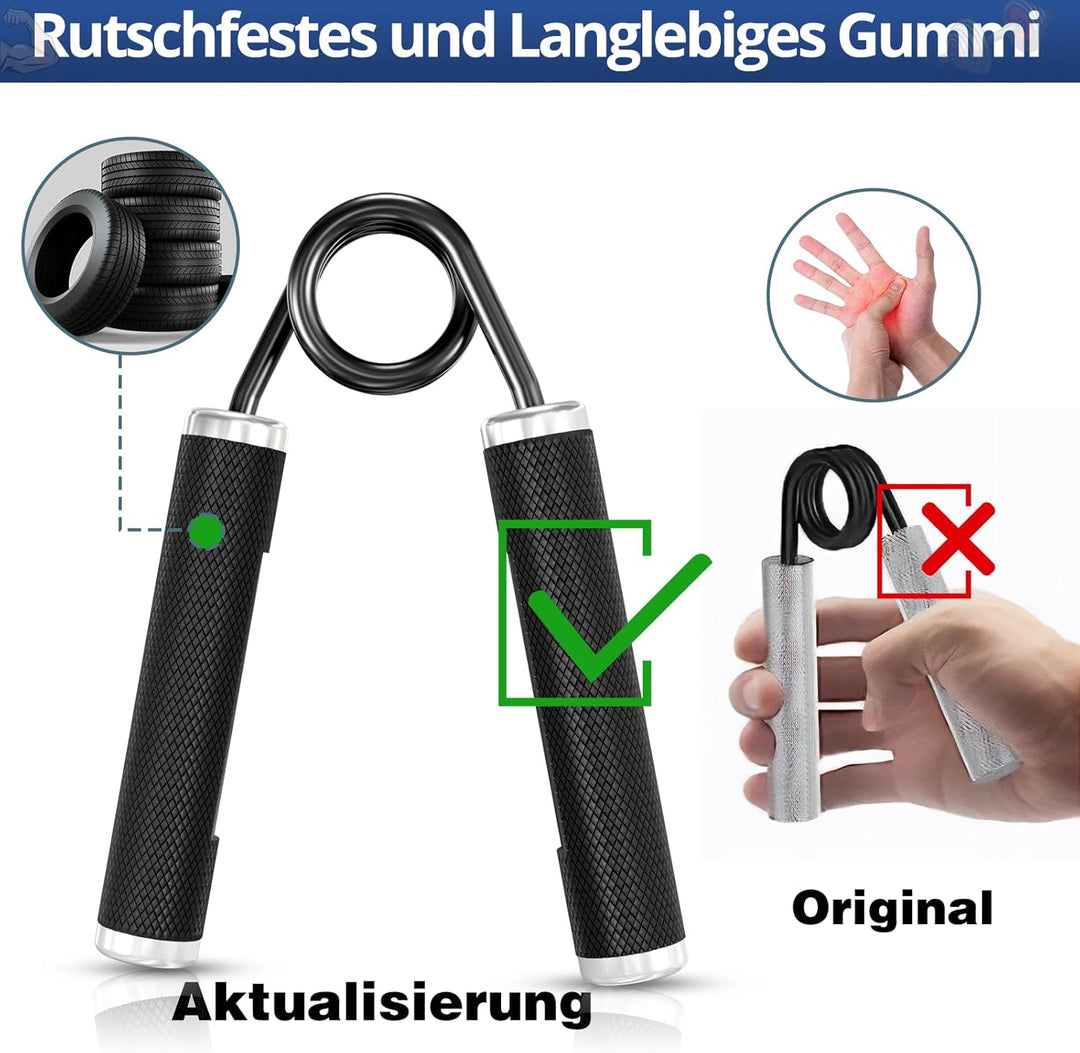 KDG Handtrainer Unterarmtrainer 4er or 6er Pack,22.5KG-157.5KG Metall Griffkraft Trainer,Rutschfeste