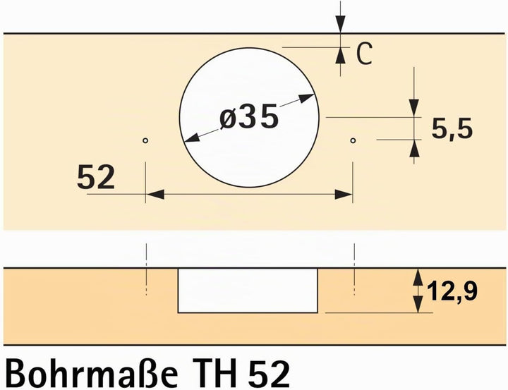 HETTICH 10 Stück Topfband SENSYS 8645i T52 Mittelanschlag 110° mit integriertem Dämpfer und Montagep