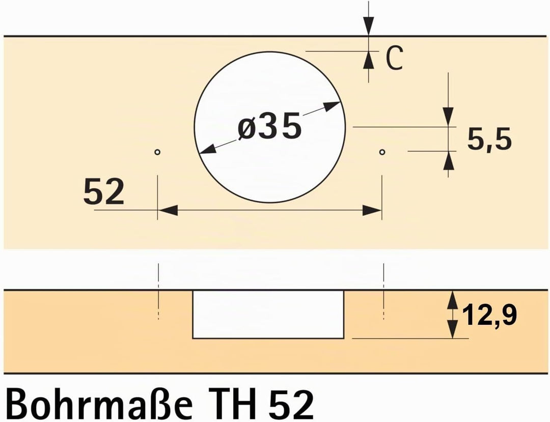 HETTICH 10 Stück Topfband SENSYS 8645i T52 Innenanschlag 110° mit integriertem Dämpfer und Montagepl