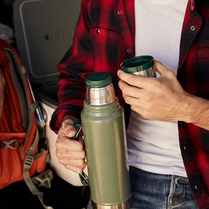 Stanley Classic Legendary Bottle 1.9L Hammertone Green-Edelstahl Thermosflasche-BPA-frei-Isolierflas