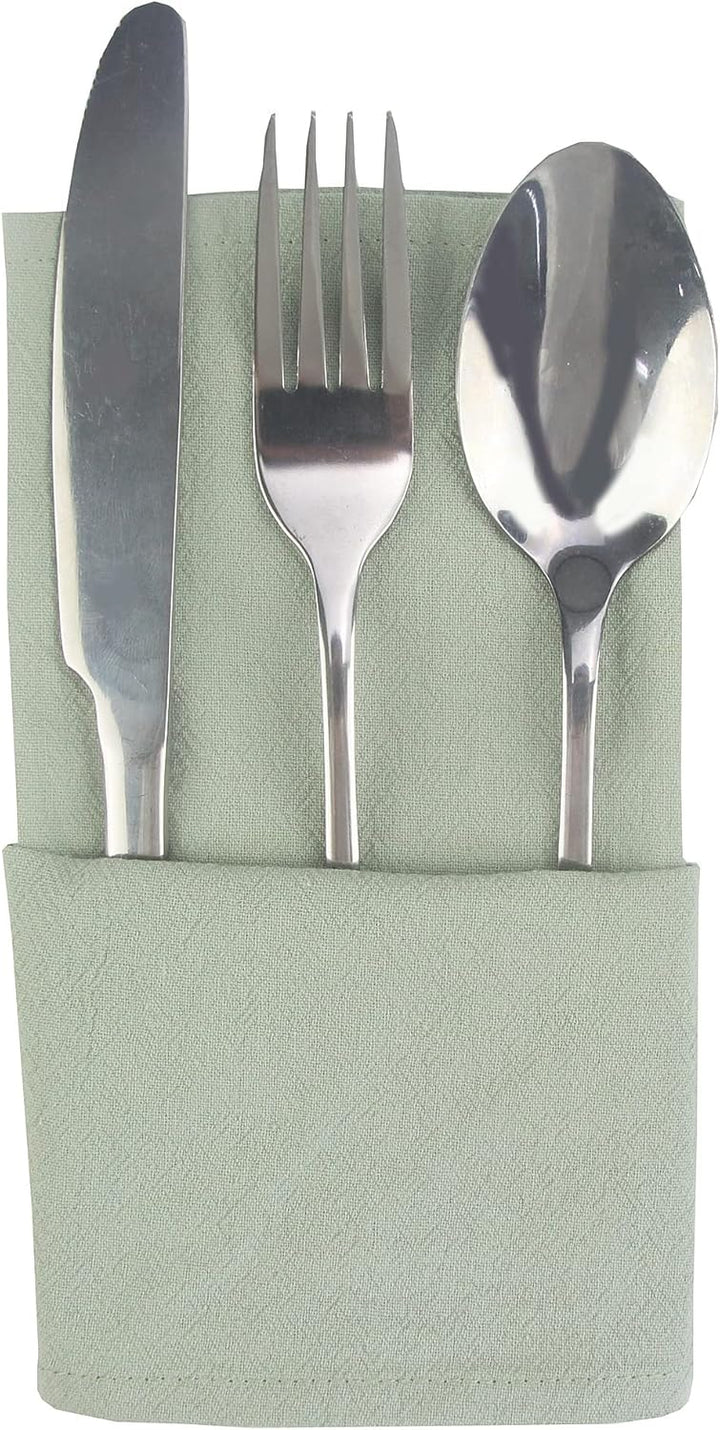 Einfarbige Cloth Servietten aus Geschirrtuch, 12er-Set (16,9 x 16,9 Zoll), Wiederverwendbare Küchent