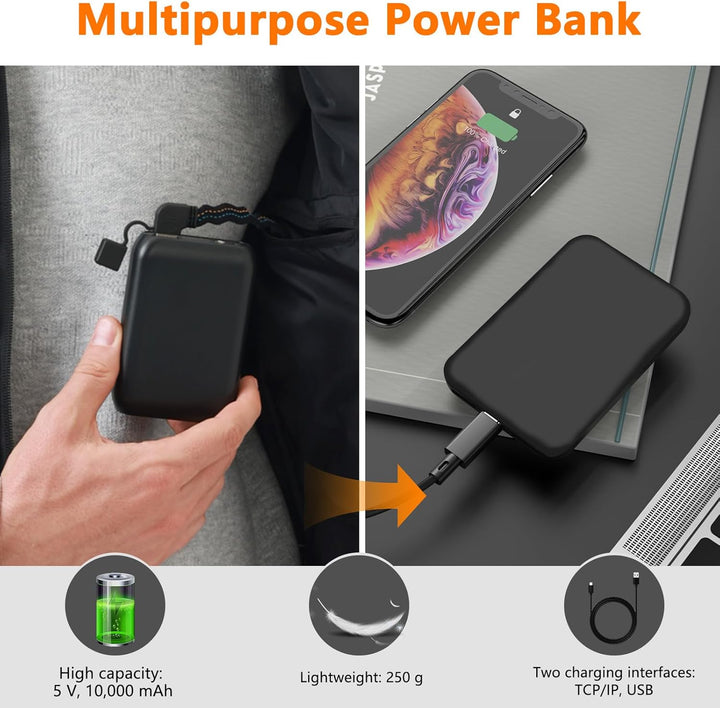 Mincoo Beheizbare Weste Damen Herren, Powerbank USB Wärmeweste Mit Akku 5V 10000 mAh, Winter Heizjac