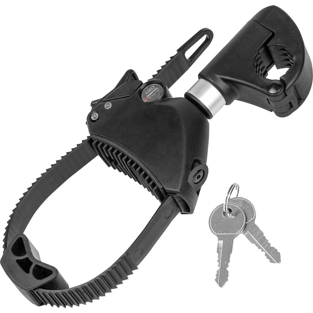 EUFAB 11577 Strap-Rahmenhalter kurz, abschliessbar, für U-Bügelrohr: Ø 3,0 cm, 12 cm Länge 12 cm Län