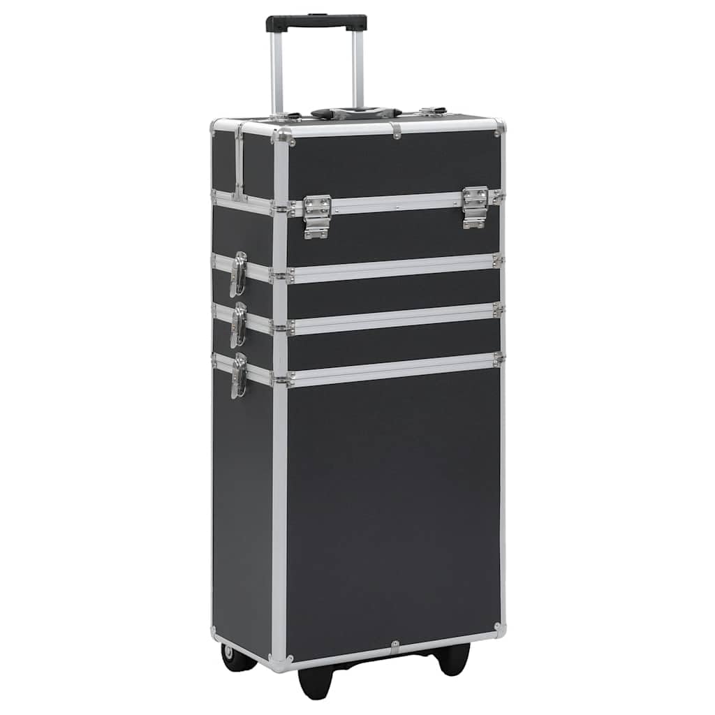 vidaXL Kosmetikkoffer mit 4 Etagen Ablagen Beauty Case Schminkkoffer Friseurkoffer Schmuckkoffer Tro