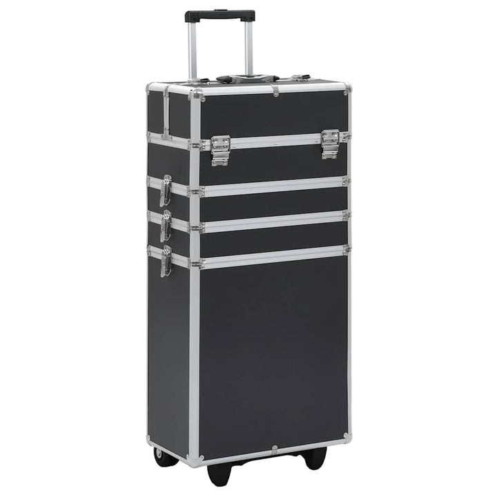 vidaXL Kosmetikkoffer mit 4 Etagen Ablagen Beauty Case Schminkkoffer Friseurkoffer Schmuckkoffer Tro