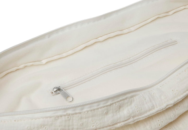 Jollein Shopper Tasche Umhängetasche Wickeltasche Ivory samtweiss | 027-821-66069 Weiss, Weiss