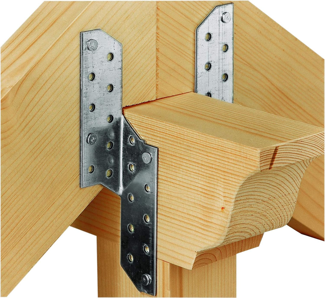 Alberts 837419 Sparren-Pfettenanker | links | sendzimirverzinkt | 32 x 32 x 170 mm | 100er Set links