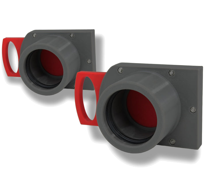 GENERIC 2er Set - DN 50mm Luft-Absperrschieber mit Muffe | Blastgate | PETG | Werkstattabsaugung | A