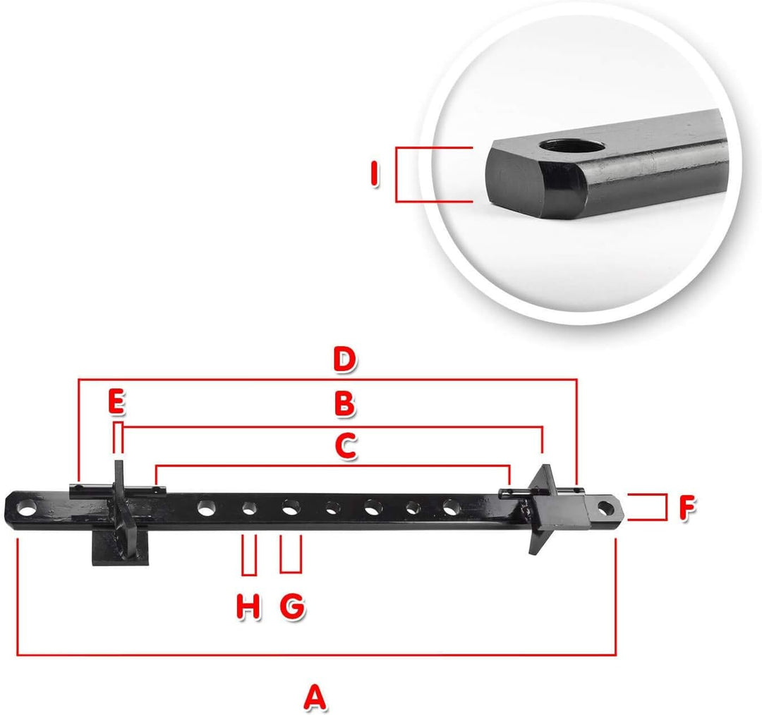 DEMA Ackerschiene 110 cm Kat 1+2