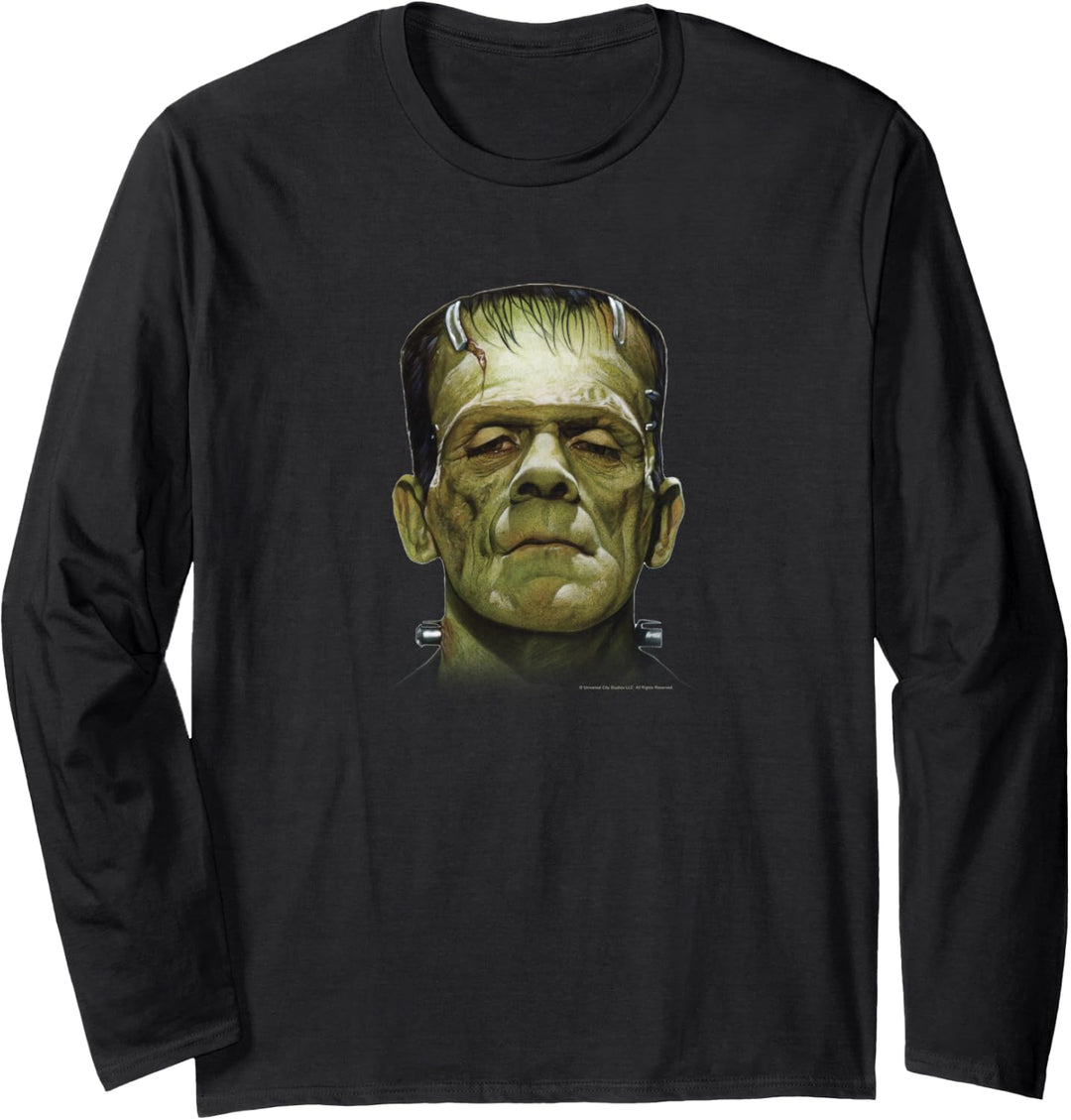 Universal Monsters Frankenstein Big Face Langarmshirt