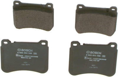 Bosch BP1077 Bremsbeläge - Vorderachse - ECE-R90 Zertifizierung - vier Bremsbeläge pro Set