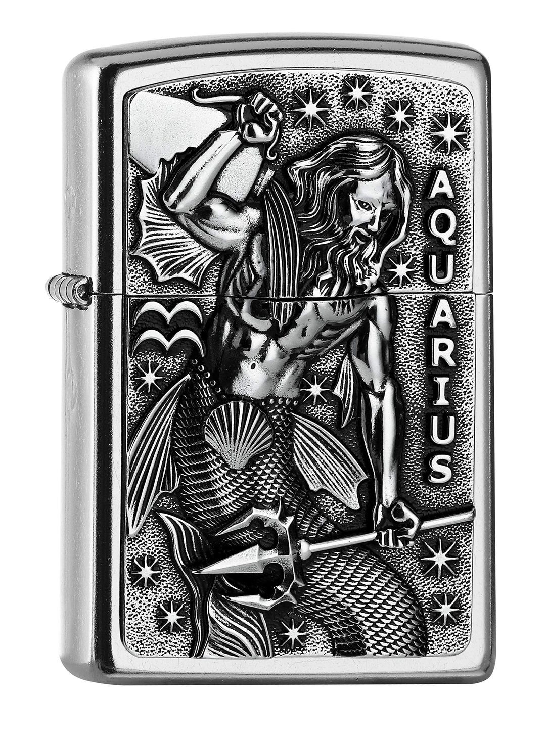 Zippo 2006508 PL 207 Aquarius Tierkr. V19 Feuerzeug, Messing, Design, 5,83,81,2
