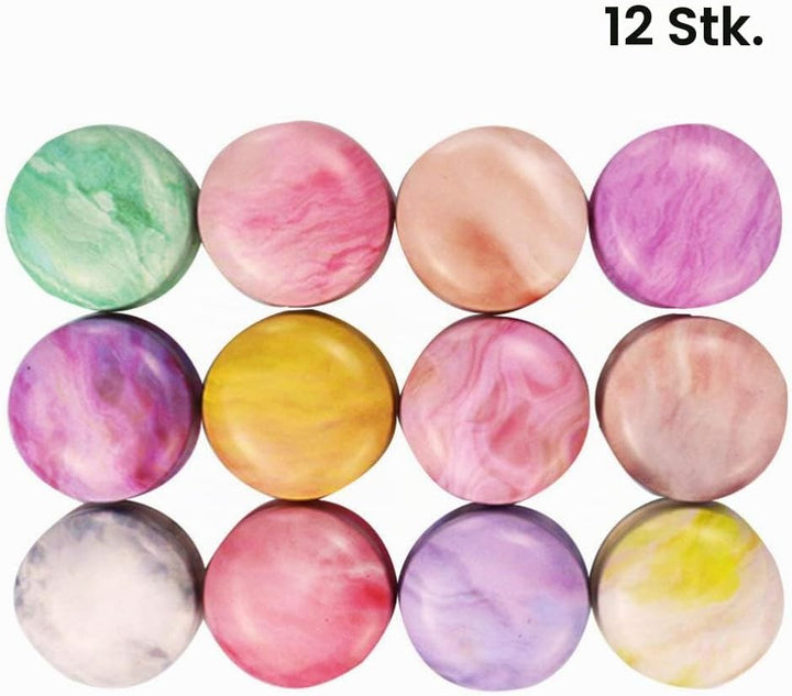 Healifty 12 stücke Mini Metall Leere dosen runde blechdose Vintage weissblech Container für Tee süss