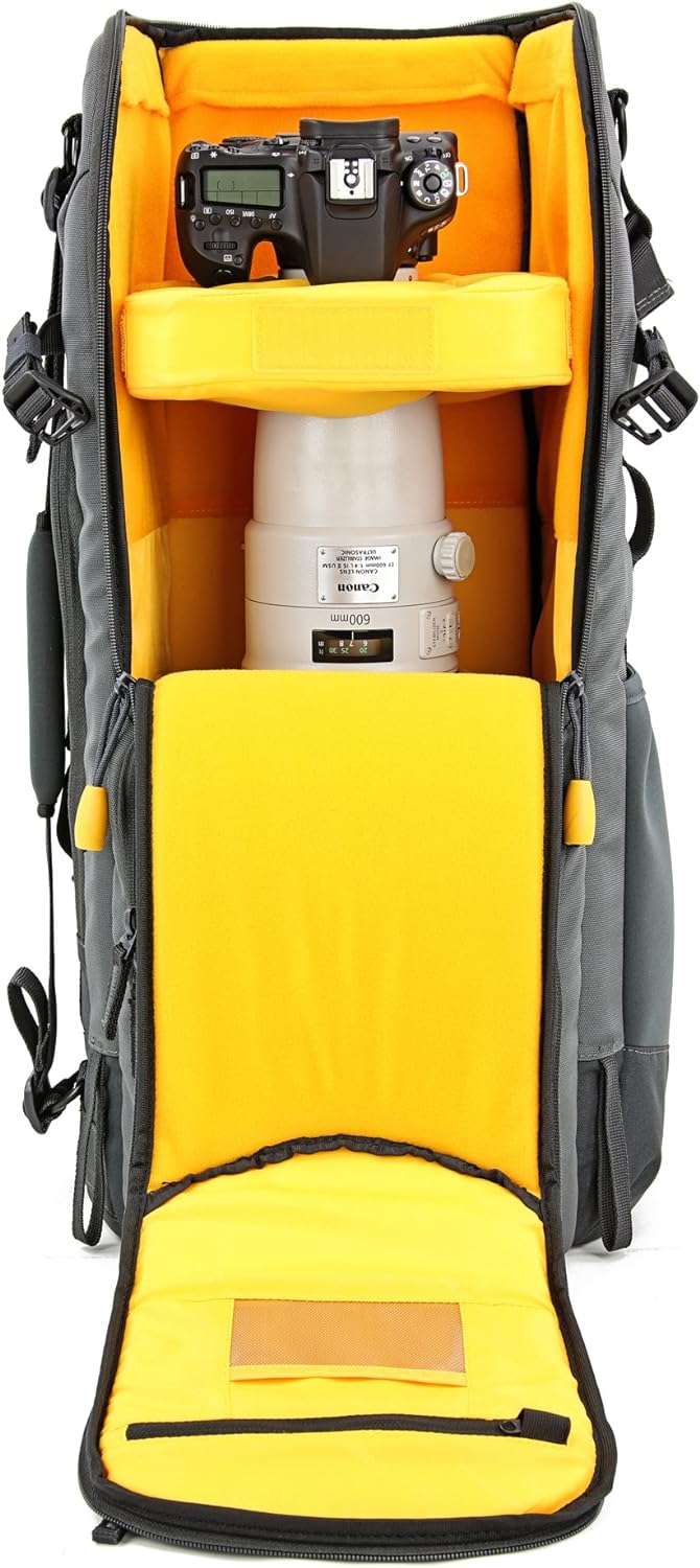 Vanguard Alta Sky 66 Rucksack für teleobjetivos 600 mm (F/4.0), 800 mm (F/5.6) und DSLR, Schwarz Ruc