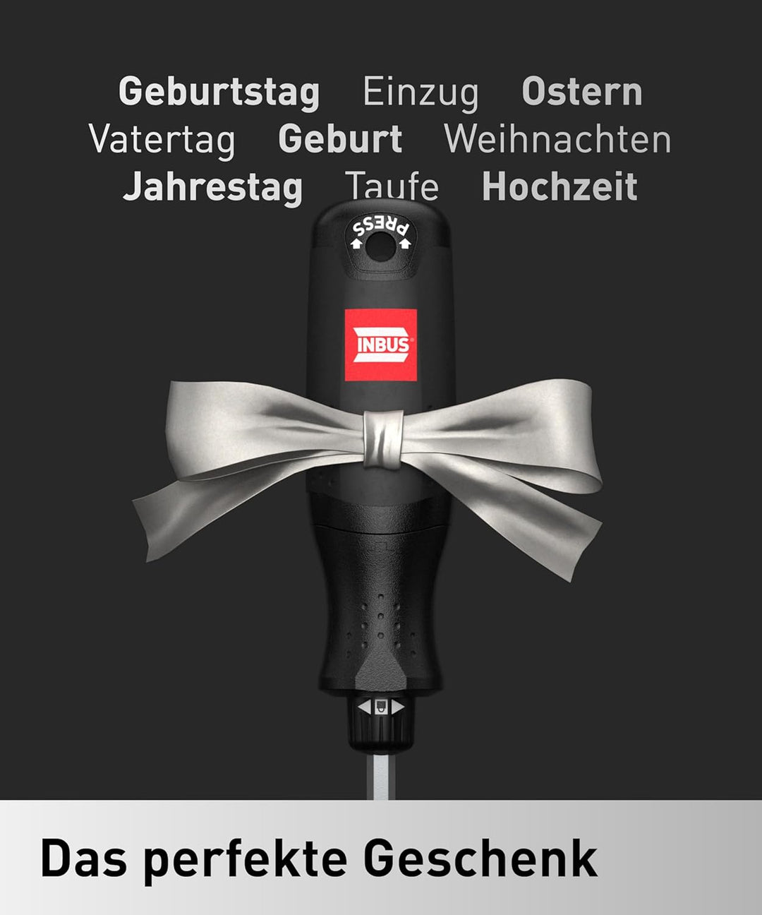 INBUS® Flow 73424 Schraubendreher inkl. 12 Bits, mit FlowDrive & HybridTouch