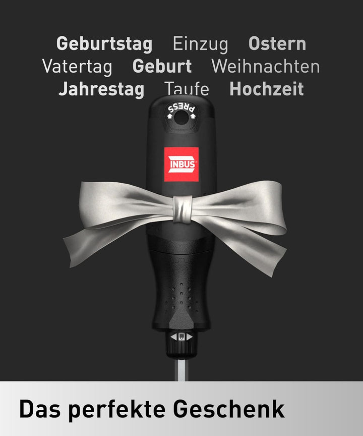INBUS® Flow 73424 Schraubendreher inkl. 12 Bits, mit FlowDrive & HybridTouch