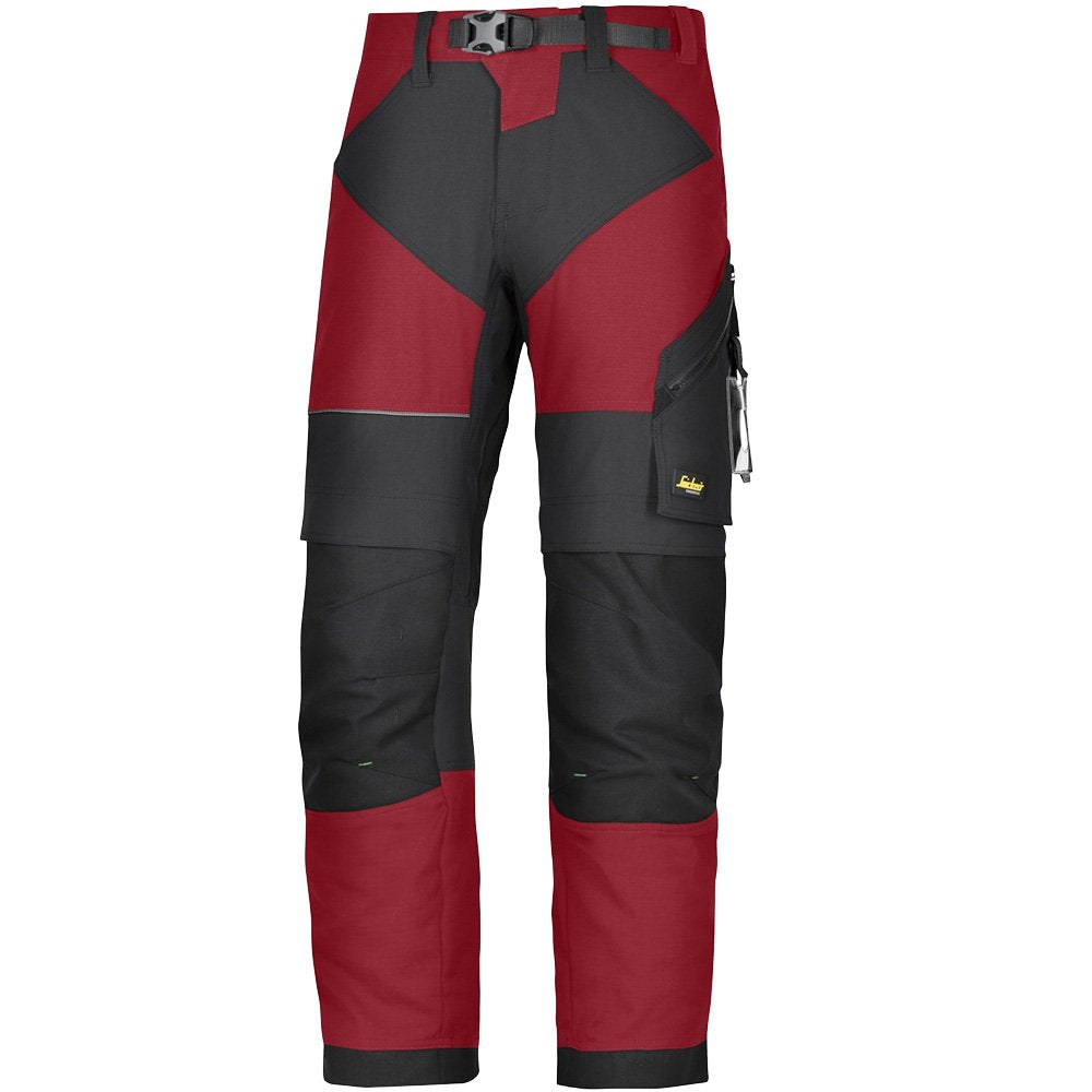 Snickers Workwear 6903 FlexiWork Arbeitshose, 1 Stück, 92, chili, 69031604092 92 Chili, 92 Chili