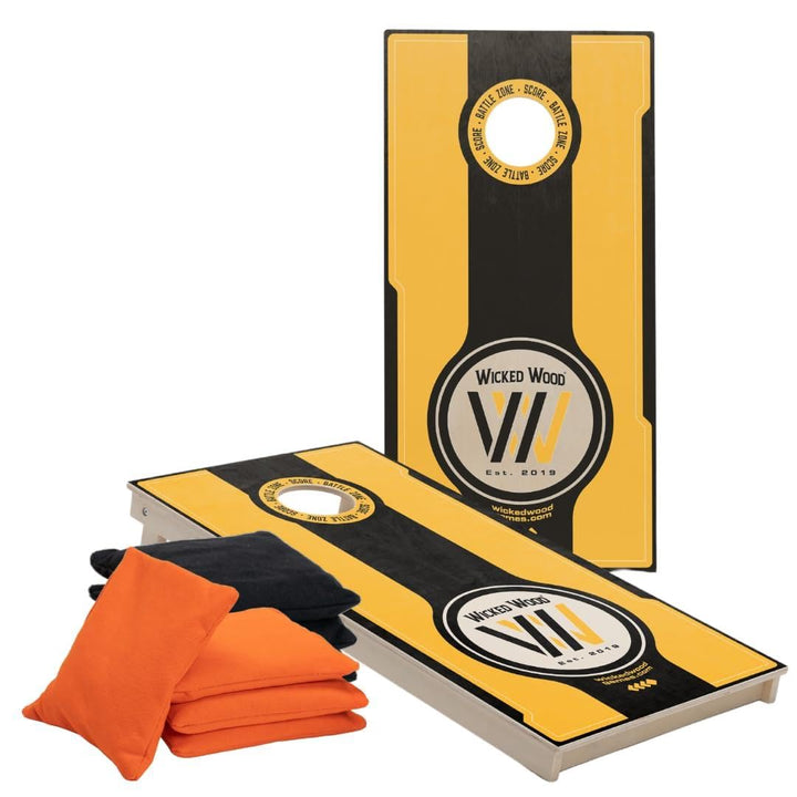 Cornhole Set – 120 x 60 cm - Sackloch Spiel – Wicked Wood – offiziell ACL-lizensiertes Set of Boards