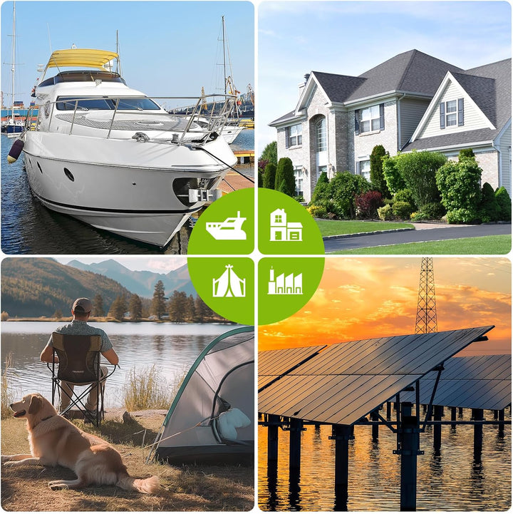 200Watt Solarpanel, N-Type 12 V 200 W Solarmodul,Hocheffiziente Monokristalline PV-Module, IP68-Wass