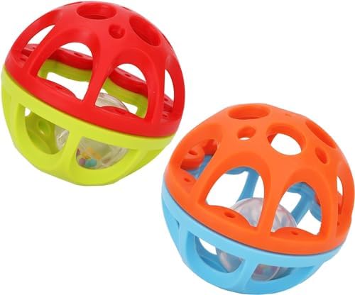 Toyland® 10,5 cm Bendy n Roll Ball - Schütteln, Rasseln & Rollen - Sensorischer Ball - Babyspielzeug