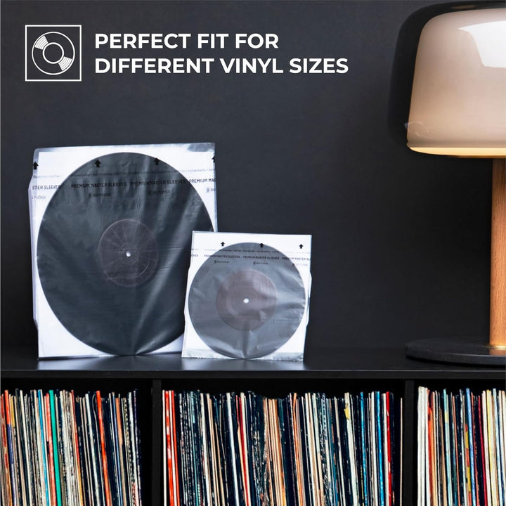 BIG FUDGE Premium Master Schallplatten Hüllen Innen - 7" x 100 STK - Archivhüllen Antistatisch aus R