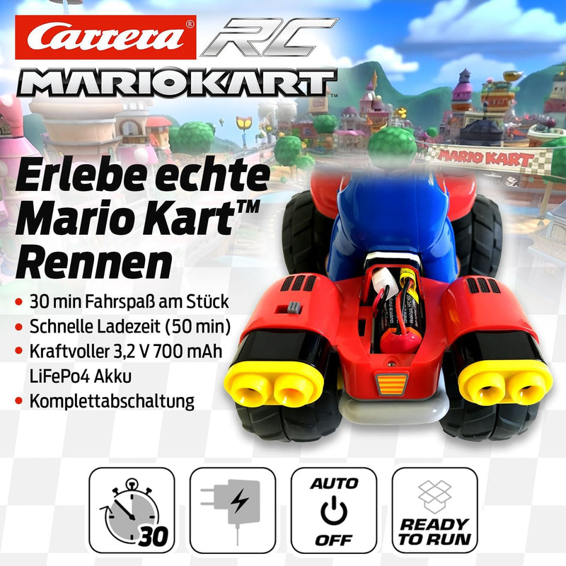 Carrera Mario Kart™, Mario - Quad ferngesteuertes Auto | Carrera RC | Offroad-Pistenaction | Masssta