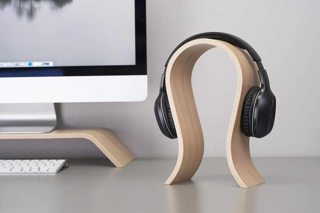 Valiai Kopfhörerhalter aus Holz für die Organisation auf dem Schreibtisch, minimalistisches, stilvol