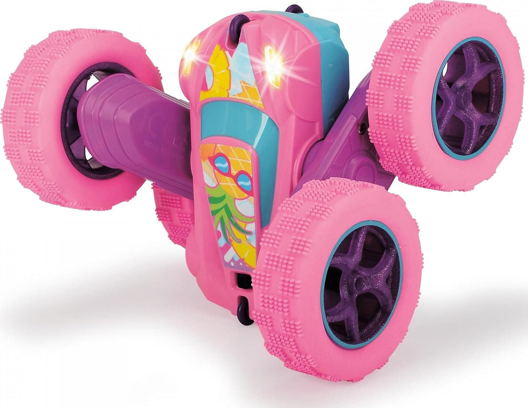 Dickie Toys Pink Drivez RC Candy Flippy, ferngesteuertes Spielzeugauto, Rotations- und Flip-Funktion