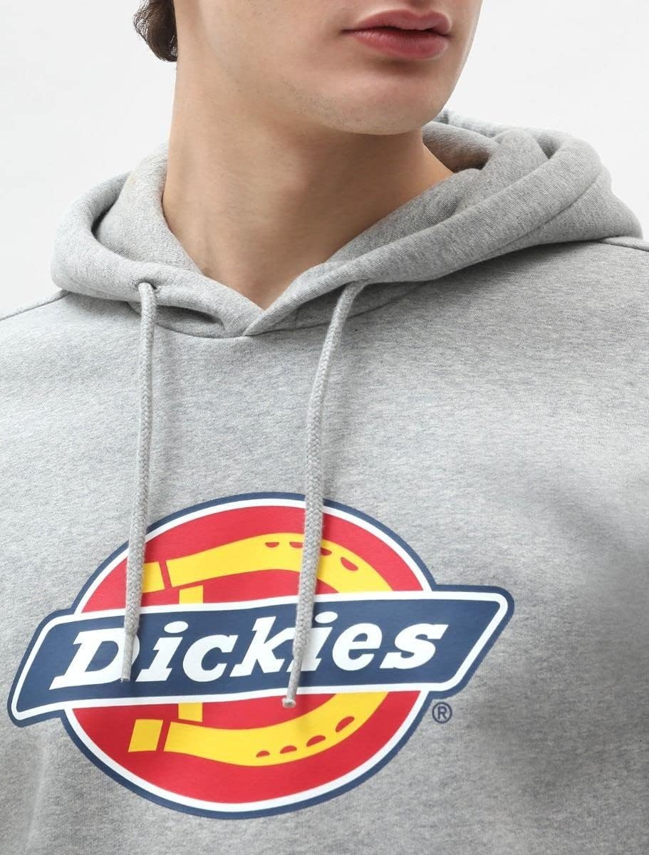 Dickies Herren Icon Logo Hoodie Hooded Sweatshirt, Grigio Sport
