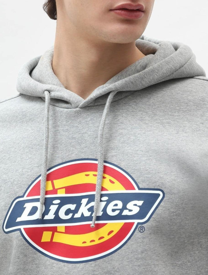 Dickies Herren Icon Logo Hoodie Hooded Sweatshirt, Grigio Sport