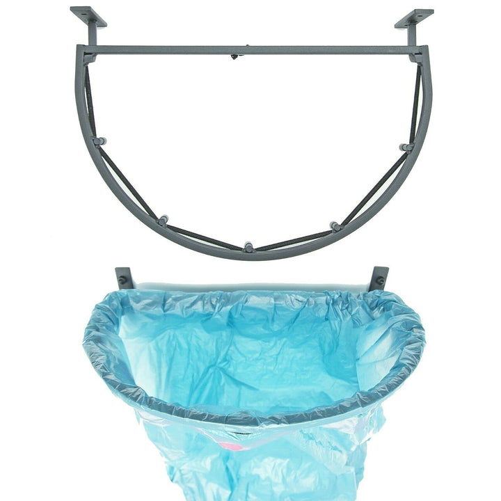 Müllsackständer Sackhalter Sack Wandhalterung Müllbeutelständer Abfalleimer halbrund Perfekt für Gar