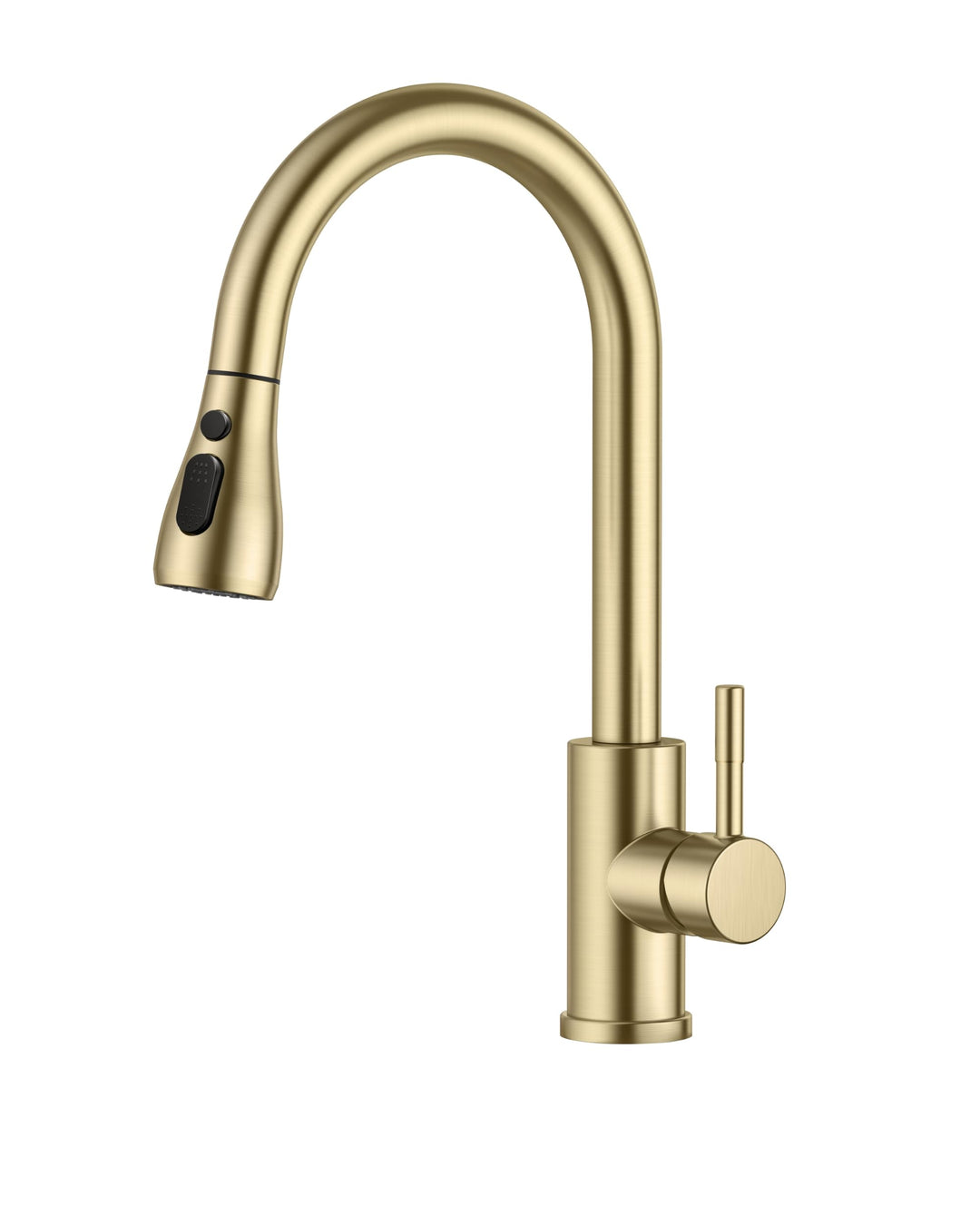FORIOUS Wasserhahn Küche, Hochdruck Küchenarmatur mit Herausziehbarer Brause Ausziehbar Armatur, Mis