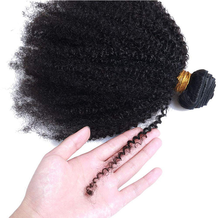 Afro Kinky Curly Human Hair Bundles 10 12 14 Inch echthaar per cke Crochet Braids Hair Curly Weave H