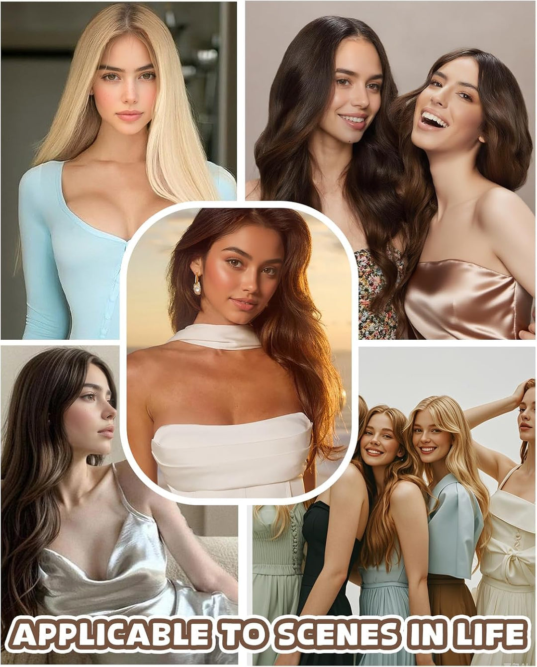 Hetto Braun Extensions Tressen Echthaar Remy Tressen Extensions Echthaar Braun Tressen Echthaar Exte