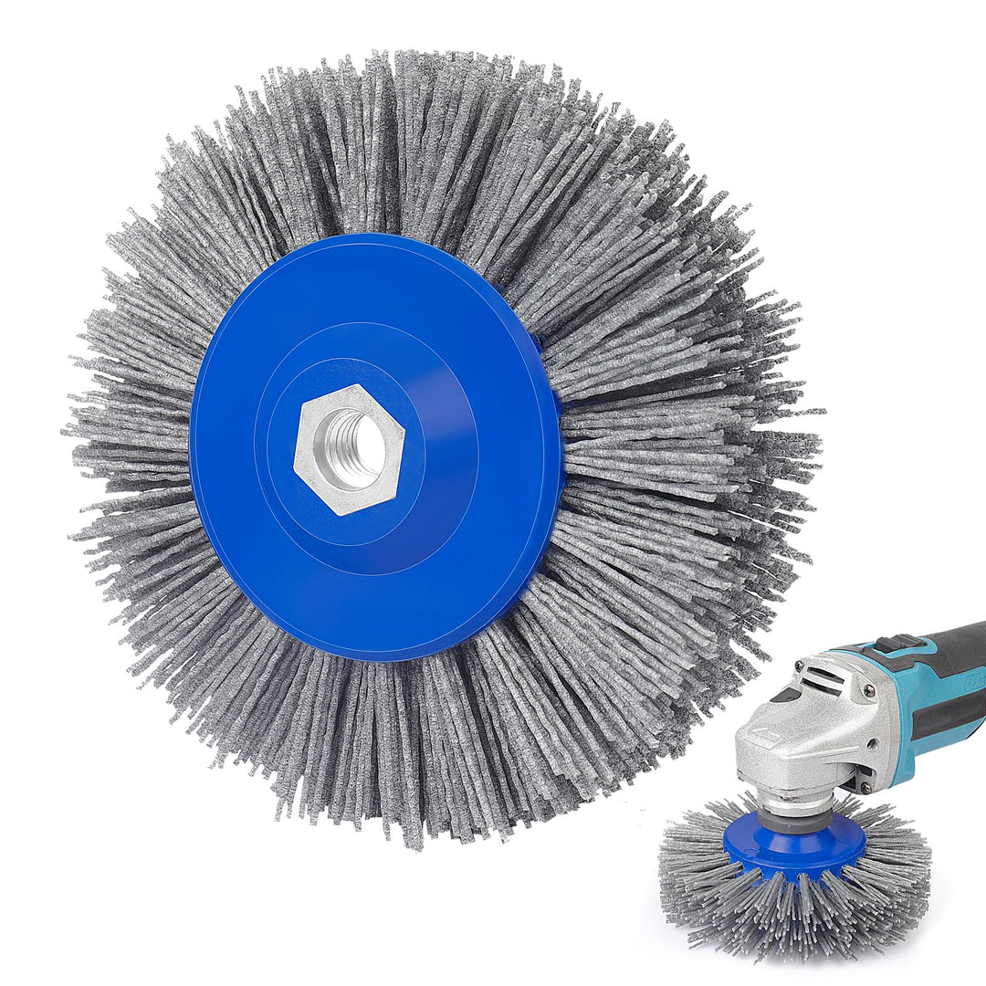 Schleifbürsten 80 Körnung 150mm Nylonbürste Drahtziehrad Pinsel Polierbürste für Satiniermaschine Po