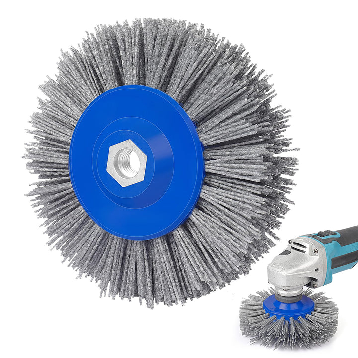 Schleifbürsten 80 Körnung 150mm Nylonbürste Drahtziehrad Pinsel Polierbürste für Satiniermaschine Po